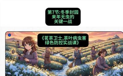 第07节：冬季封园&mdash;&mdash;来年无虫的关键一战，课程：《茗茶卫士&mdash;&mdash;茶叶病虫害绿色防控实战课》#识农AI