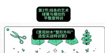 第03节：线条的艺术&mdash;&mdash;绿篱与模纹的平整度特训，课程：《景观树木&ldquo;整形外科&rdquo;造型实战特训营》#识农AI