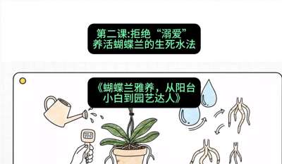 第二节：拒绝&ldquo;溺爱&rdquo;：养活蝴蝶兰的生死水法，课程：《蝴蝶兰雅养六讲：从阳台小白到园艺达人》#识农AI